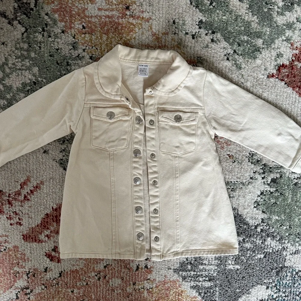Boutique Denim Jean Jacket Dress 12-18 Months Baby Girl THE CUTEST